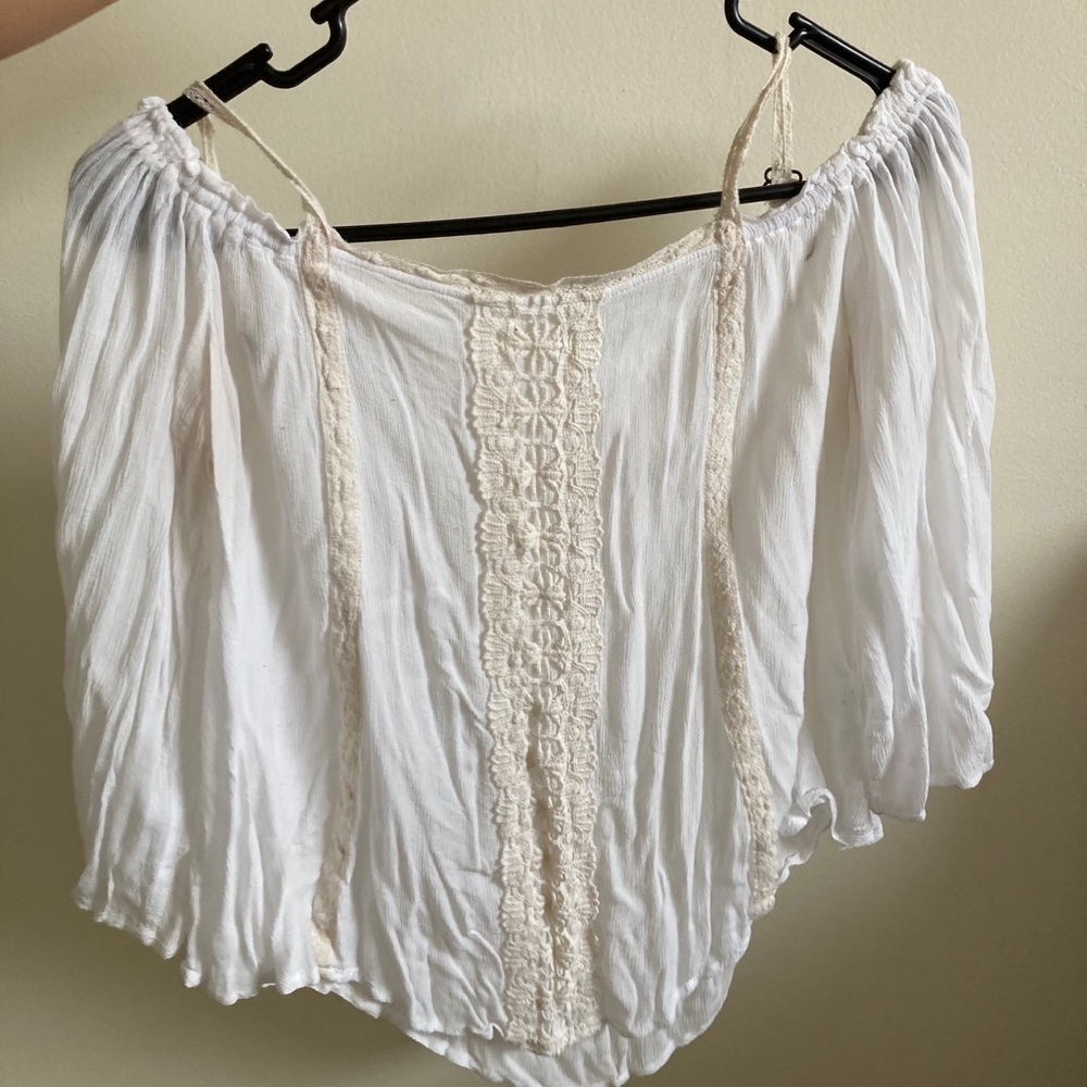 Off the shoulder flowy top